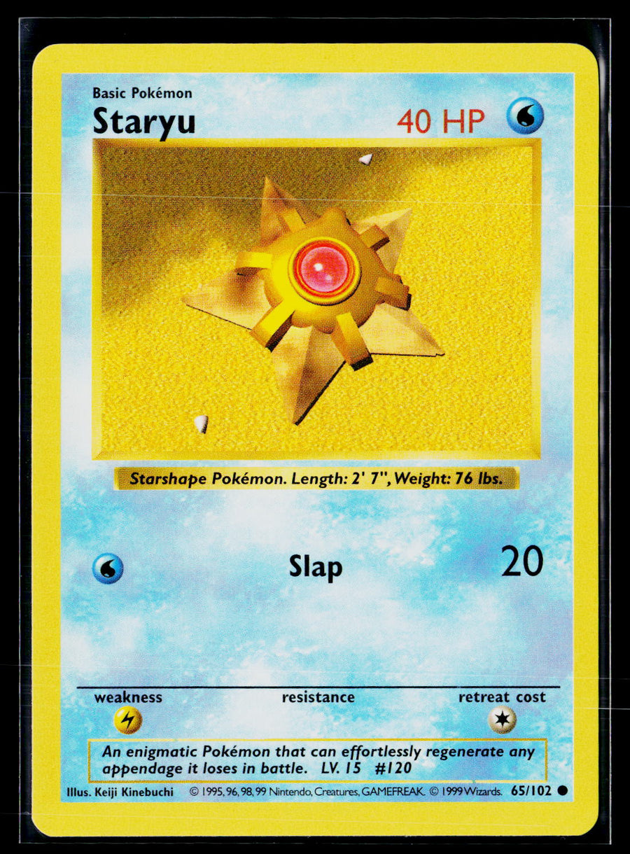 Base Set (Shadowless) 065/102 Staryu nm