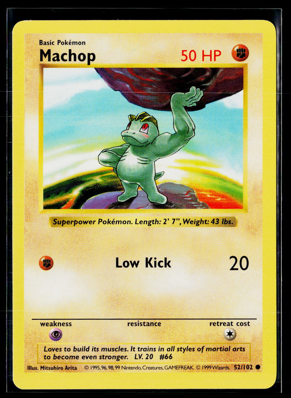 Base Set (Shadowless) 052/102 Machop nm