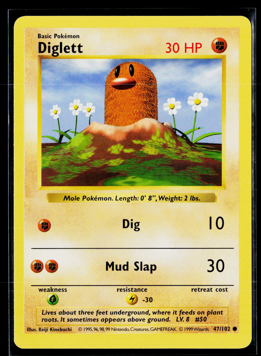 Base Set (Shadowless) 047/102 Diglett