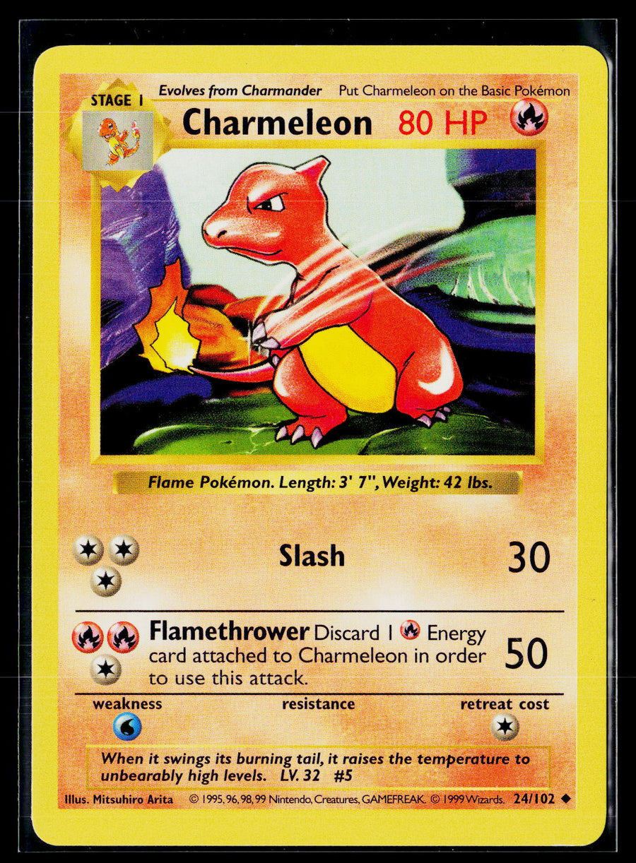 Base Set (Shadowless) 024/102 Charmeleon