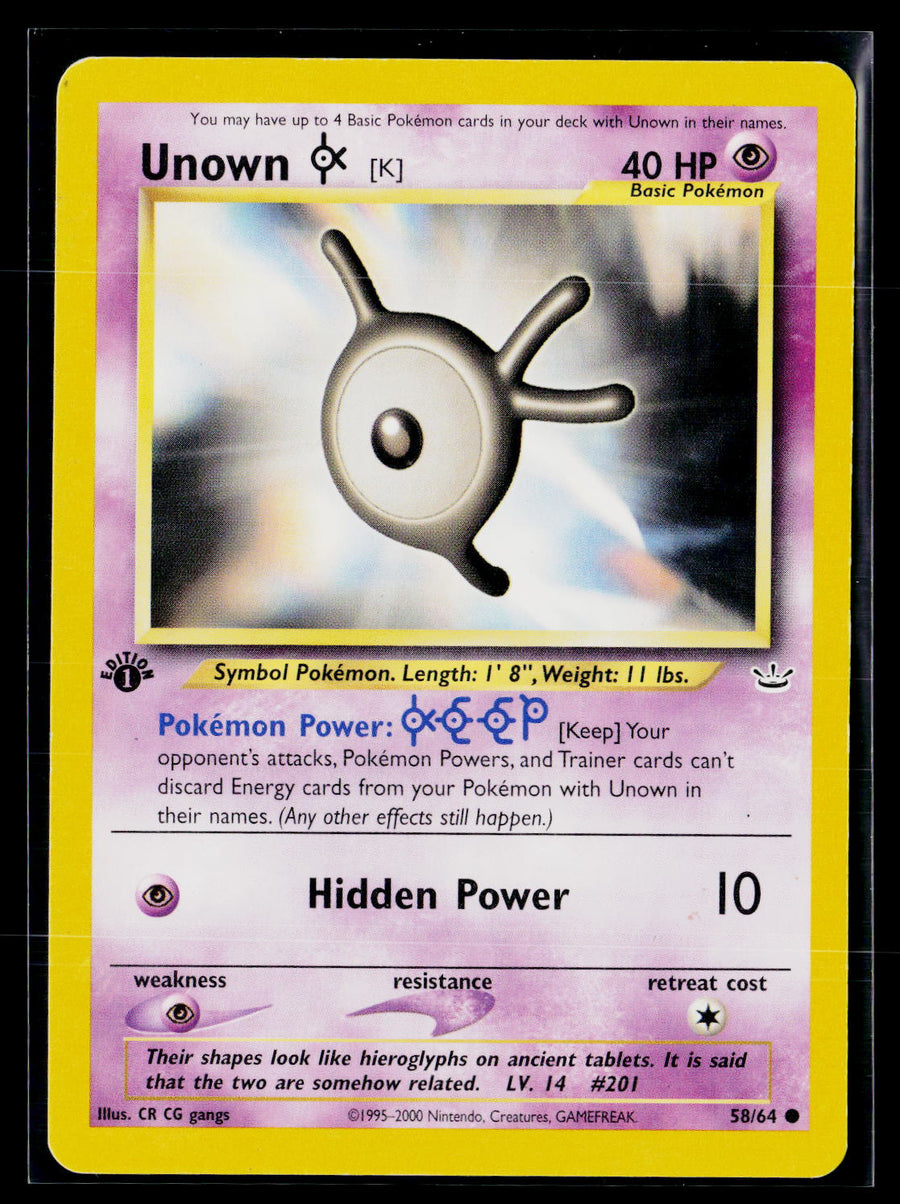 Neo Revelation 58/64 Unown [K]