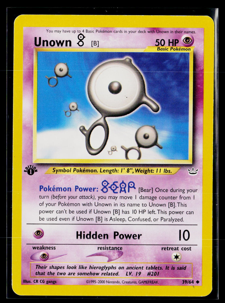 Neo Revelation 39/64 Unown [B]