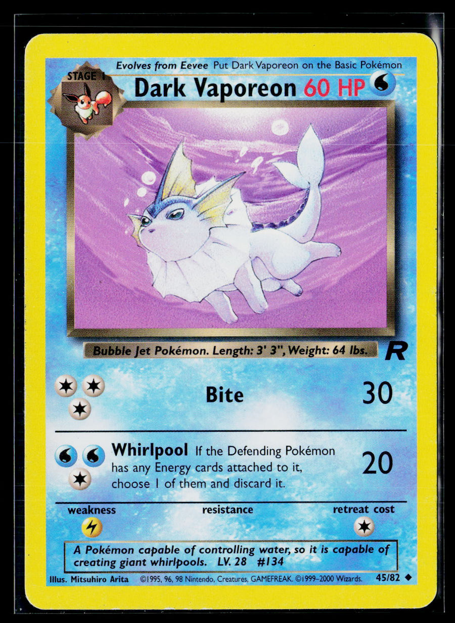 Team Rocket 45/82 Dark Vaporeon