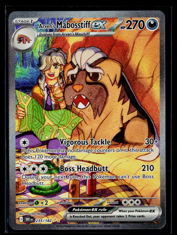 SV10: Destined Rivals 235/182 Arven's Mabosstiff ex