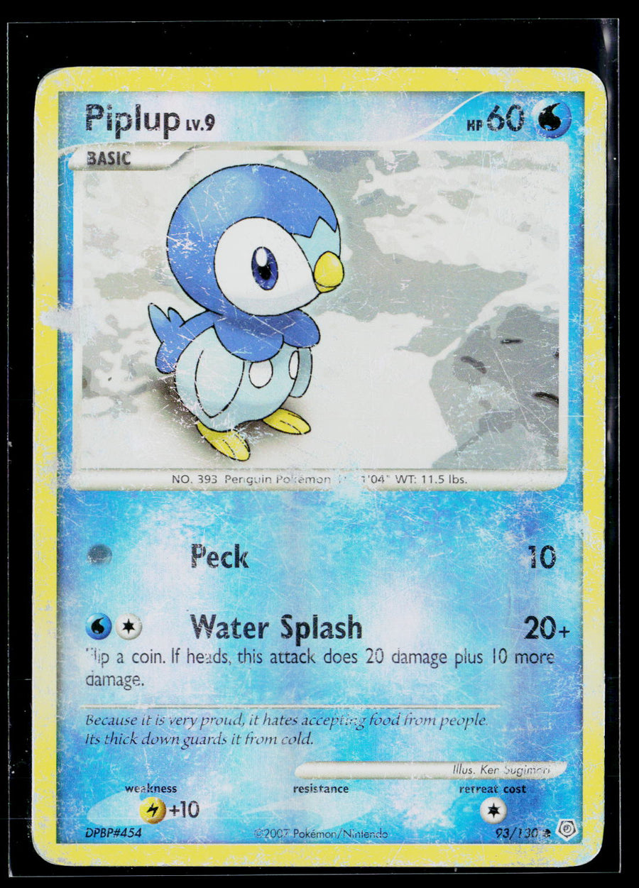 Diamond and Pearl 93/130 Piplup Reverse Holo