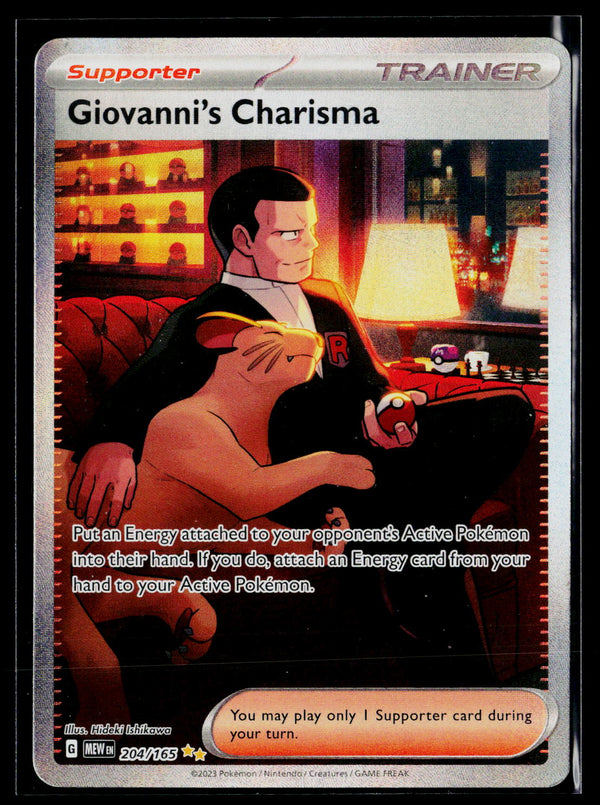 SV: Scarlet & Violet 151 204/165 Giovanni's Charisma