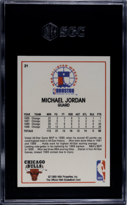 1989-90 Nba Hoops 21 Michael Jordan All-Star / SGC