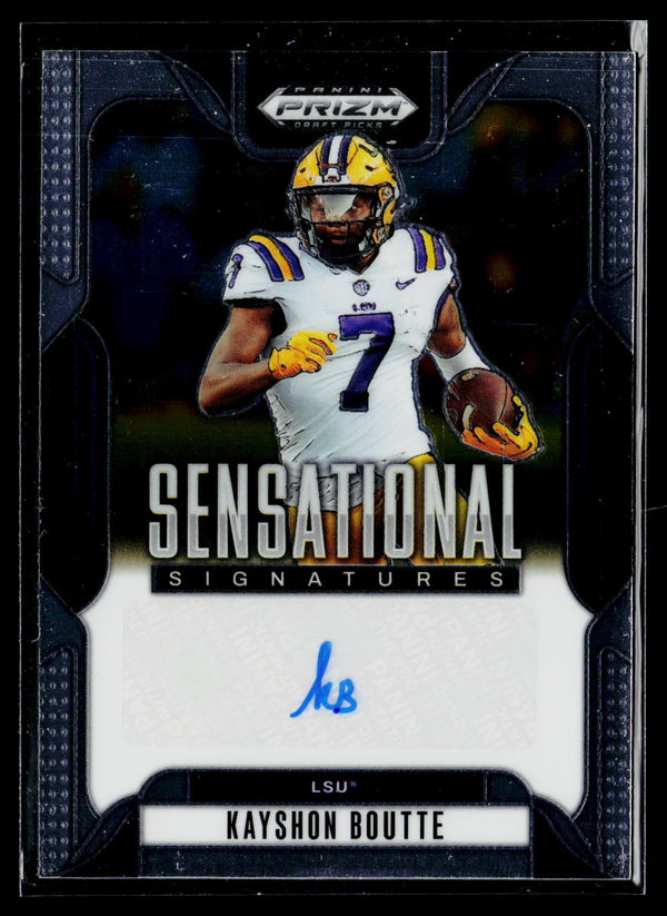 2025 Panini Prizm Draft Picks SS-KYB Kayshon Boutte Sensational Signatures Auto