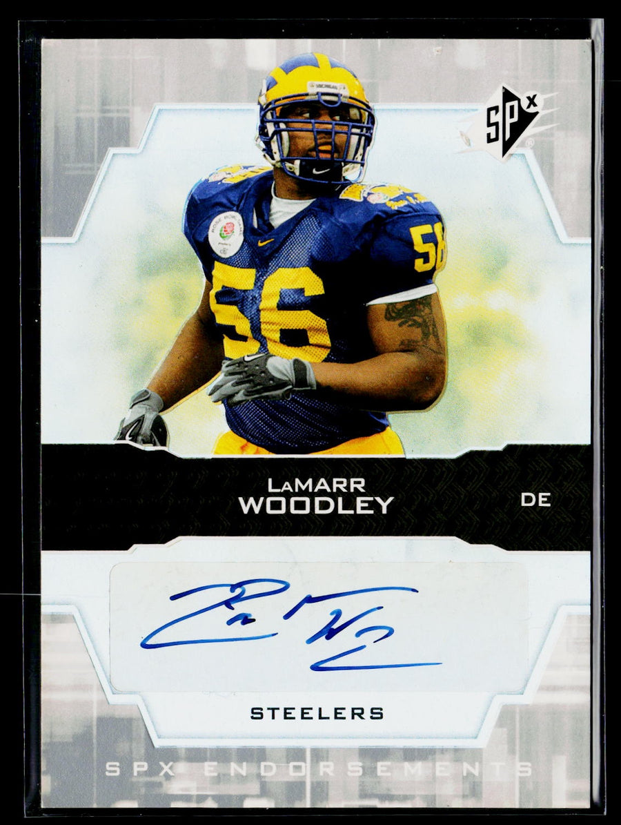 2007 SPx EN-LW LaMarr Woodley Endorsements Autographs / AU