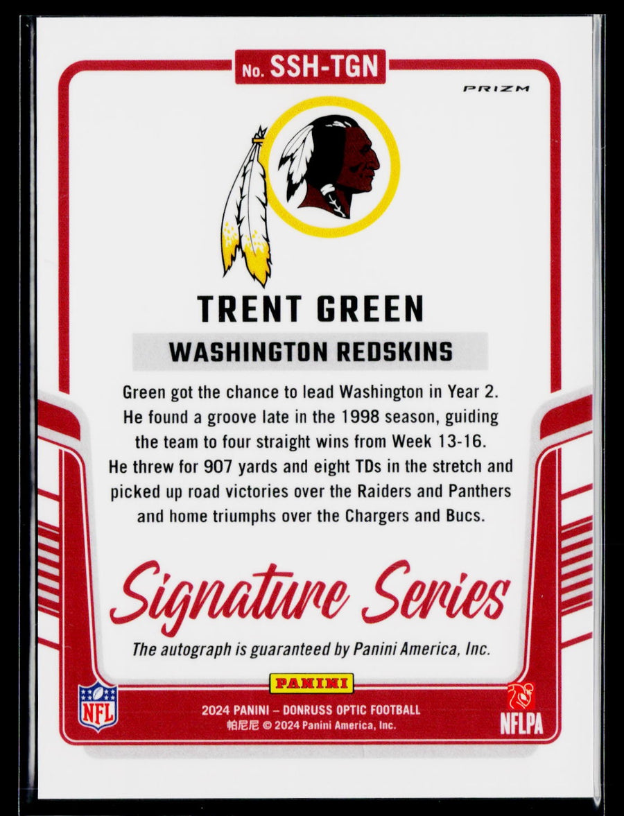 Donruss 2024 Donruss Optic SSH-TGN Trent Green Signature Series Holo / AU