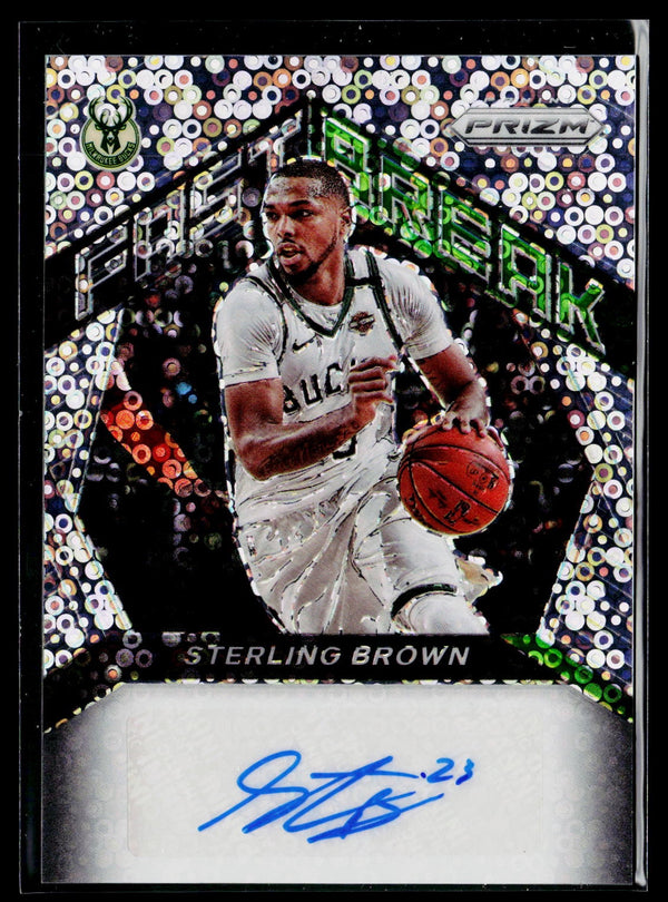 Prizm 2020-21 Panini Prizm FBA-SBR Sterling Brown Fast Break Autographs / AU