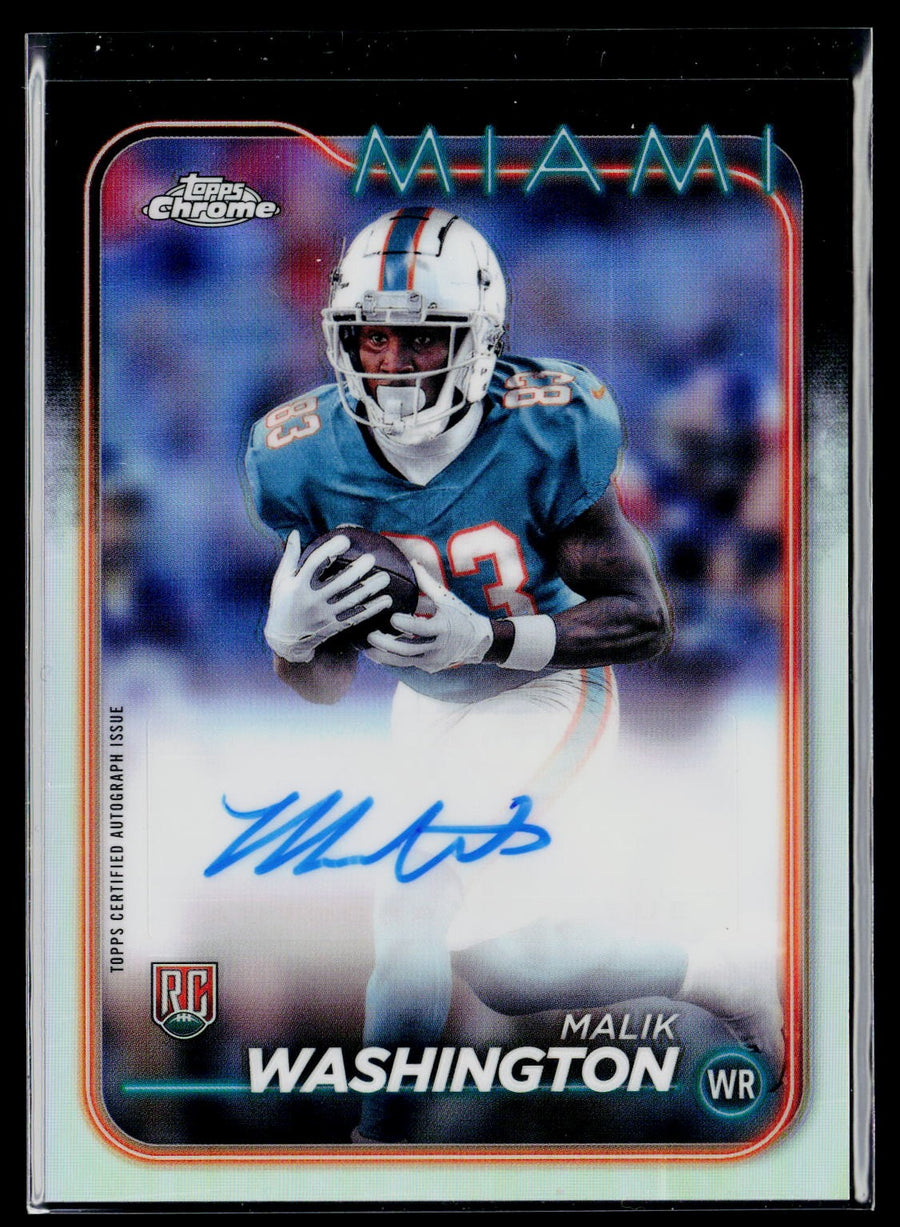 Topps 2024 Topps Chrome RA-MWA Malik Washington Rookie Autographs / AU