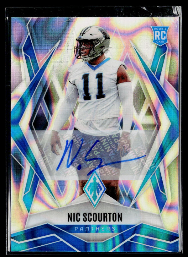 2025 Panini Phoenix #231 Nic Scourton Rookie Autographs Hyper Prizm RC