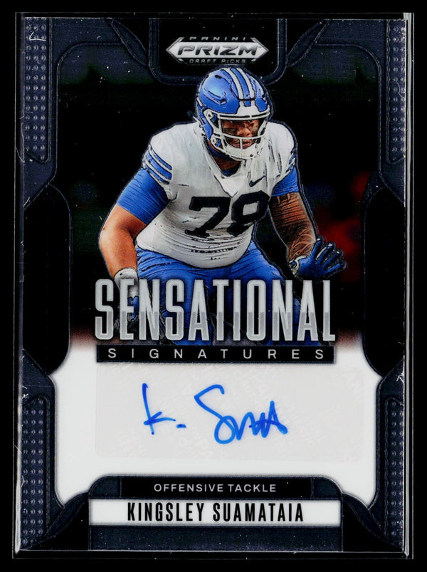 2025 Prizm Draft Picks SS-KGS Kingsley Suamataia Sensational Signatures Auto