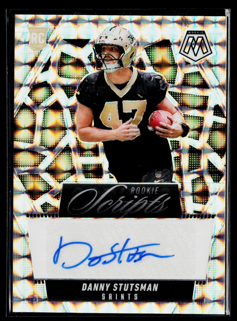 Panini 2025 Panini Mosaic RS-DSN Danny Stutsman Rookie Scripts / AU