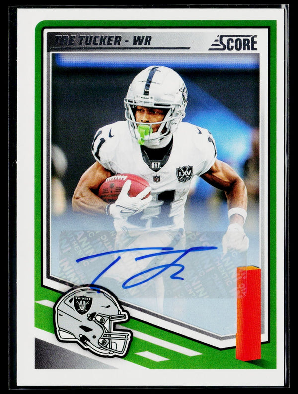 Score 2025 Score 242 Tre Tucker Base Signatures / AU