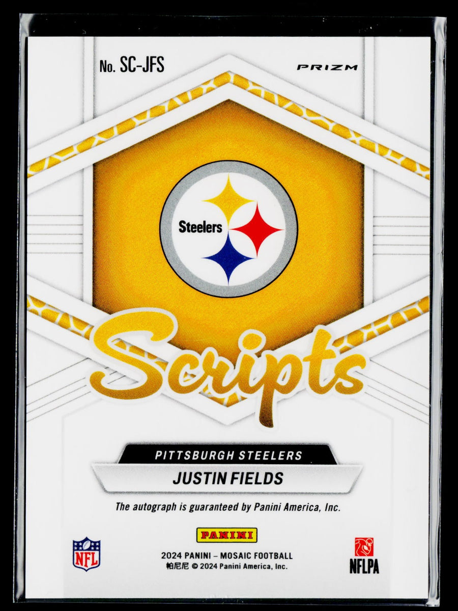 Panini 2024 Panini Mosaic SC-JFS Justin Fields Scripts / AU