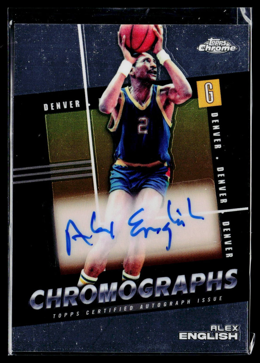 Topps 2024-25 Topps Chrome C-AE Alex English Chromographs / AU