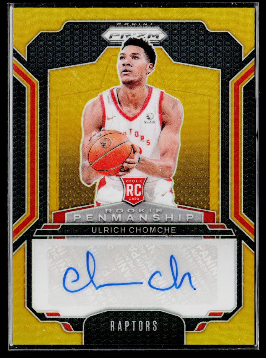 2024-25 Prizm RPE-ULR Ulrich Chomche Rookie Penmanship Gold Auto /10 RC