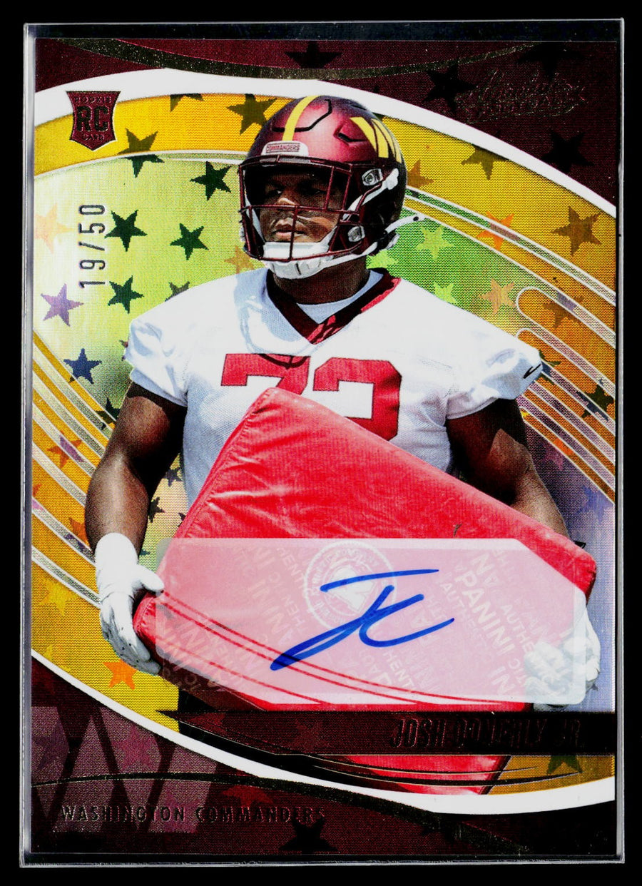 2025 Panini Absolute #145 Josh Conerly Jr. Signature Rookies Gold Stars /50 RC
