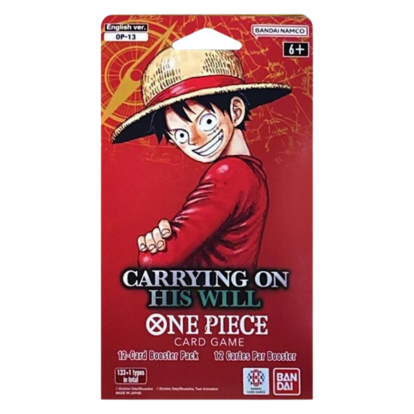 One Piece Carrying On His Will Sleeved Booster Pack (OP13)